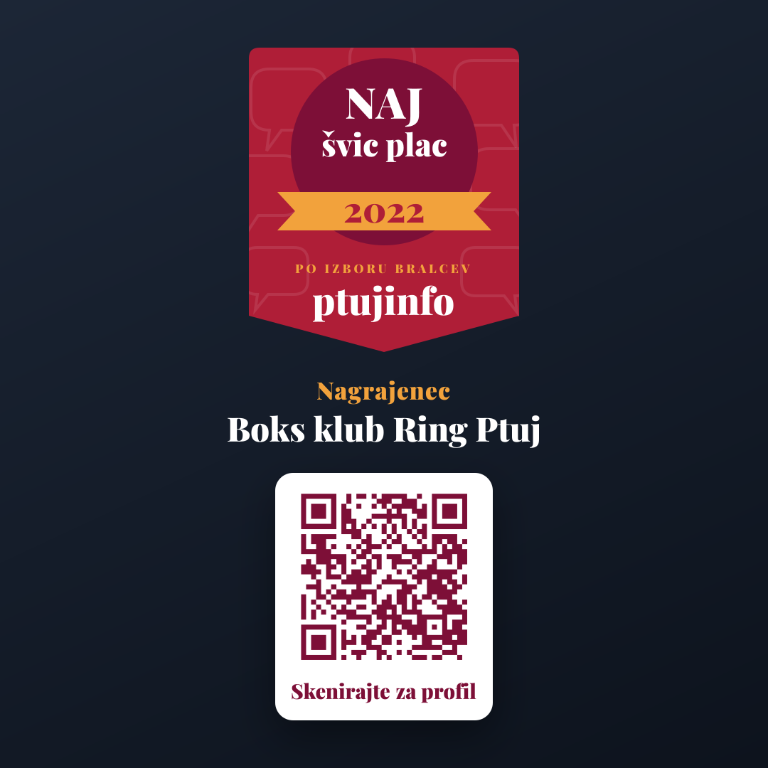 Predogled (Instagram / FB objava) za Boks klub Ring Ptuj