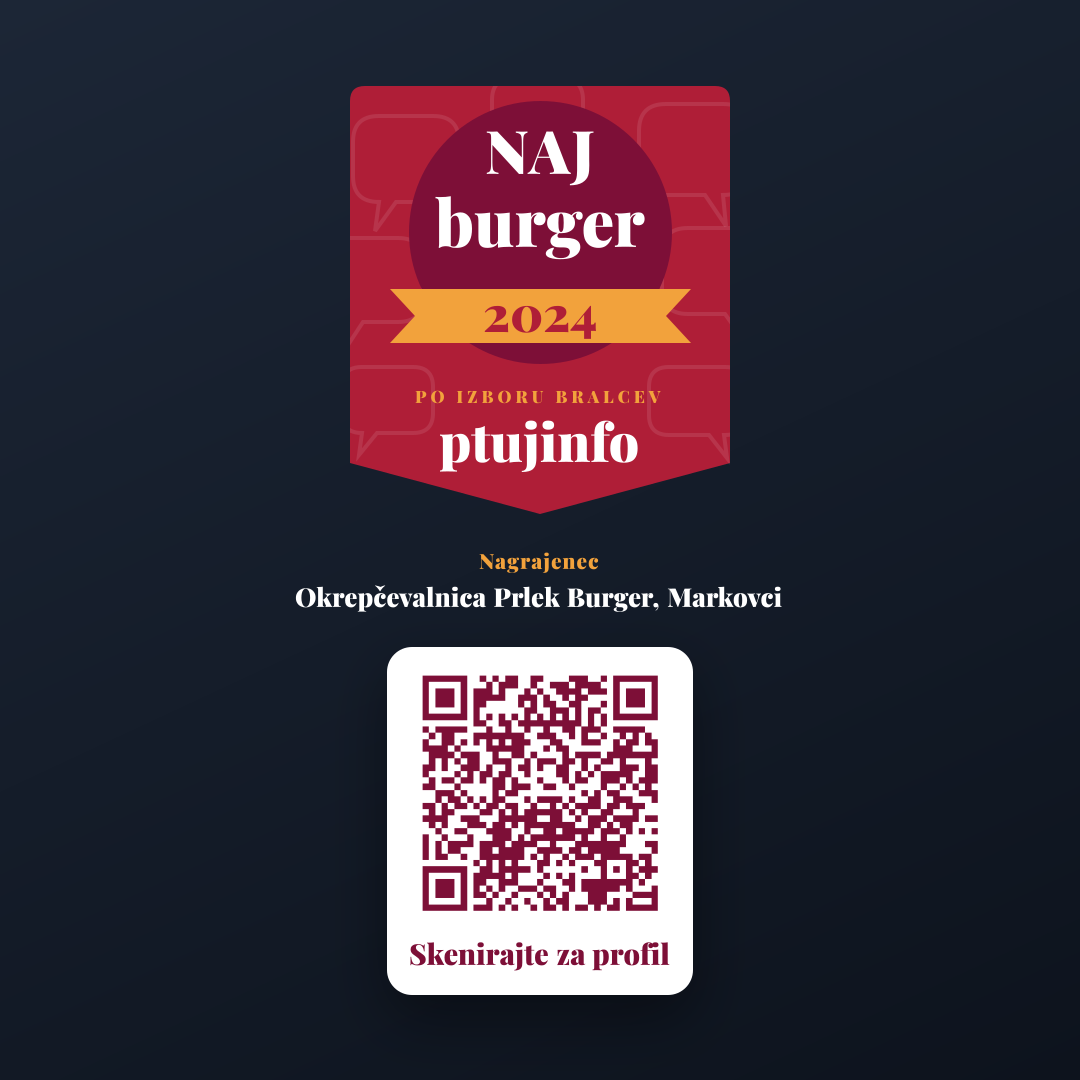 Predogled (Instagram / FB objava) za Okrepčevalnica Prlek Burger, Markovci