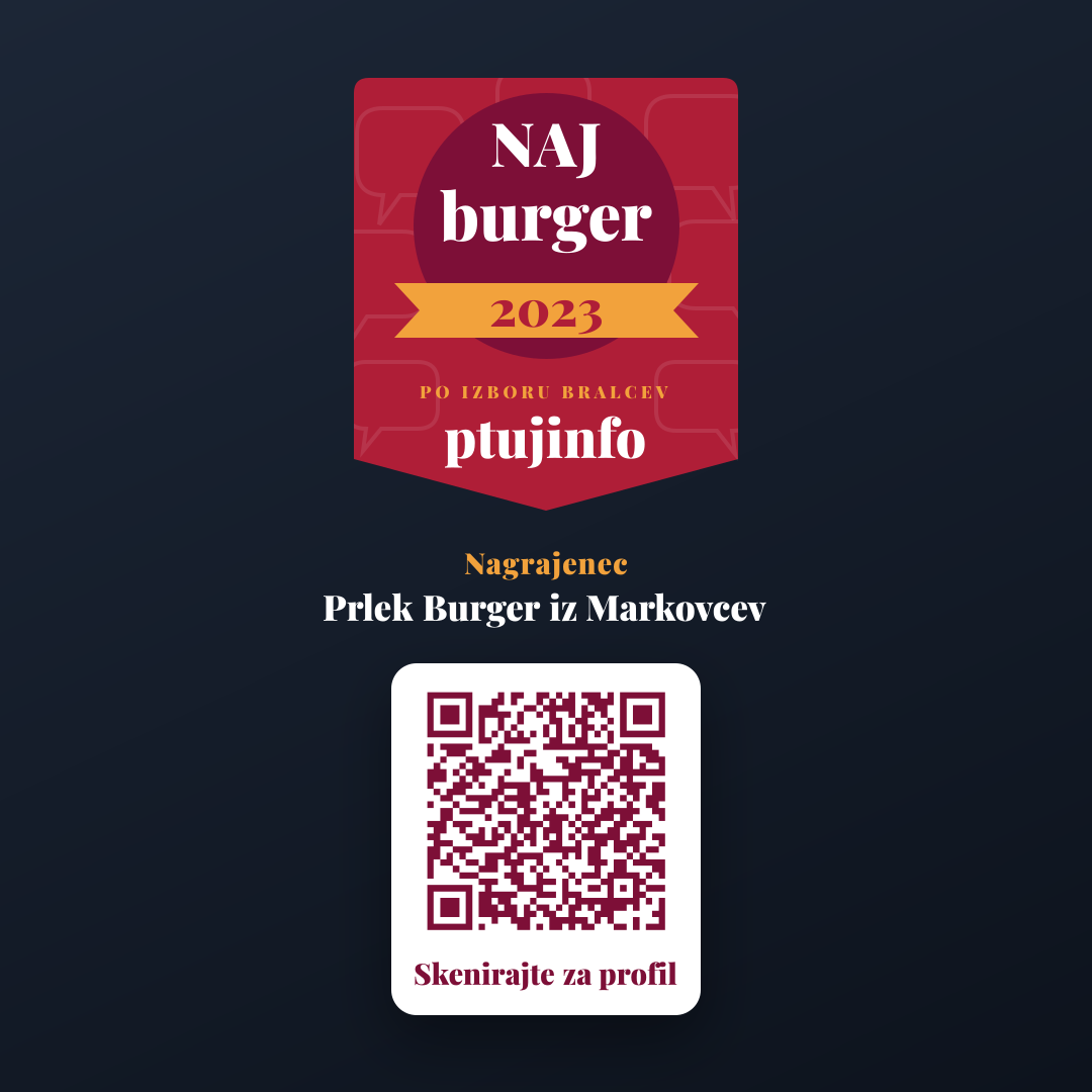 Predogled (Instagram / FB objava) za Prlek Burger iz Markovcev